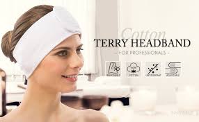 Amazon.com : APPEARUS Cotton Terry Spa Headband Terry Cloth Head Wrap  Facial Towel Headbands with Closure (1 Pc) : Beauty & Personal Care