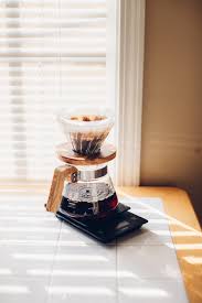 Hario V60 Glass Dripper W Olivewood Hario Glass V60 Coffee