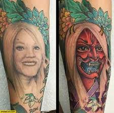 I just gave him the idea and trust him to just run with it. Ex Girlfriend Creative Tattoo Coverup Devil Starecat Com