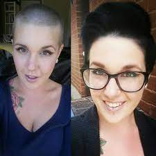 6months Of Hairgrowth Growing Out My Shaved Head Growingoutashavedhead Short Hair Styles Hair Inspiration Hair Styles