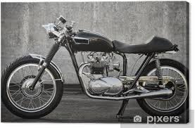 Caferacertv.com is a worldwide community of people that share a love for vintage motorcycles and cafe racers. Leinwandbild Cafe Racer Motorrad Pixers Wir Leben Um Zu Verandern