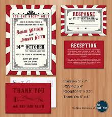 Printable Wedding Invitation Suite Vintage Rockabilly Red Circus Carnival Pos Printable Wedding Invitations Carnival Wedding Invitations Wedding Invitations