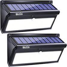 Solar motion sensor light outdoor with 3 lighting modes, 270° wide angle lighting, ip65 waterproof. Baxia Technology Solar Lights Outdoor 100 Led Solar Motion Sensor Lights With Wide Angle Upgraded Waterproof Super Bright Security Solar Wall Lights For Garden Fence Front Door Yard 2 Pack Amazon Com