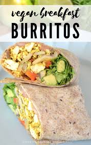 Healthy Vegan Tofu Breakfast Burritos Running On Real Food Recipe Vegan Breakfast Burrito Vegan Recipes Easy Quick Tofu Breakfast