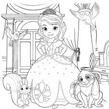 Animasi kartun hitam putih kolek gambar via kolekgambar.blogspot.com. Gambar Mewarnai Putri Sofia Untuk Anak Paud Dan Tk