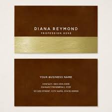 Modern Professional Brown Faux Gold Business Card Zazzle Com Gold Business Card Office Gifts Business Names