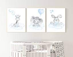 Nursery Decor Elephant And Giraffe Animal Nursery Prints Etsy In 2021 Baby Room Wall Art Nursery Decor Boy Baby Room Wall