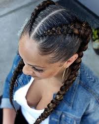 50 Cool Cornrow Braid Hairstyles To Get In 2020 In 2020 Two Braid Hairstyles French Braid Hairstyles Braids With Extensions