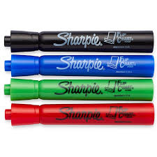 Sharpie Flip Chart Markers 4 Pk Bullet Tip Assorted Colors