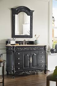Black Bathroom Vanity With Marble Top 48 Inch Antique Single Sink Bathroom Vanity Empire Black Finish Marble Top Black Vanity Bathroom Bathroom Decor Antique Bathroom Vanity