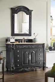 (51) — write a review. 48 Inch Antique Bathroom Vanity Empire Black Finish Marble Top Black Vanity Bathroom Bathroom Decor Single Bathroom Vanity