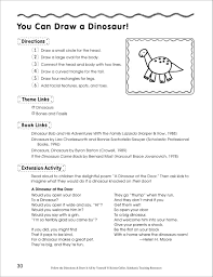 Draw A Dinosaur In 6 Steps Follow The Directions Printables Printable Lesson Plans Science Printables Dinosaur Poem