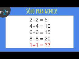 Lista com os símbolos mais utilizados na linguagem matemática. Solo Para Genios 1 Acertijos Youtube