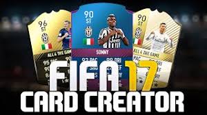 The video's with fifa ultimate team of the week players, shortly the totw. Fifa 18 17 Card Creator Tutorial Ultimate Team Card Youtube