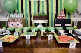 • great for a minecraft themed birthday party. Kara S Party Ideas Minecraft Themed Birthday Party Decor Ideas Planning Cake Idea