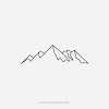 Free Free 345 Outline Simple Mountain Svg SVG PNG EPS DXF File
