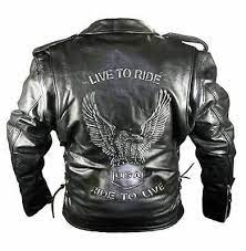 Men S Premium Classic Black Embossed Eagle Motorcycle Leather Armoured Jackets Leather Jacket Men Motorcycle Jacket Motorbike Jackets