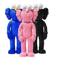 Kaws Kaws Bff Set Of 3 Works Kaws Pink Black Blue Bff In 2021 Kaws Wallpaper Bff Art Toy