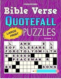 The reason why was because he was busy being there for others. Bible Verse Quotefall Puzzles Vol 1 60 New Large Print Bible Verse Drop Quote Or Fallen Phrase Puzzles Watson Gary W 9781523235131 Amazon Com Books