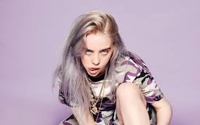 Inspirational Billie Eilish Camo Purple Billie Eilish Billie Blue Grey Hair
