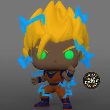 Comes packaged in a window display box. Dragon Ball Z Funko Pop Glow In The Dark Px Exclusive Ssj2 Goku Tesla S Toys