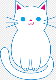 Gambar kucing yang sangat lucu sekali dengan pita di leher dan kepalanya. Buku Mewarnai Kucing Kucing Anjing Natal Kucing Lucu Sudut Putih Png Pngegg