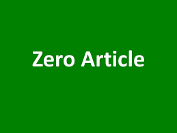 Resultado de imagen para ZERO article