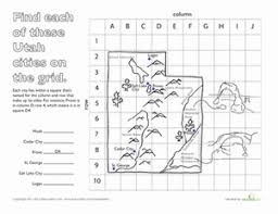 Longitude And Latitude Utah Worksheet Education Com Social Studies Elementary 4th Grade Social Studies 3rd Grade Social Studies