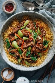 It's a quick and easy weeknight dinner that is budget and kid friendly. Beef Pan Fried Noodles Omnivore S Cookbook