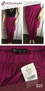 Nwt Fashion To Figure Fuchsia Asymmetrical Skirt Brand New
