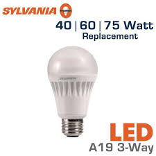 Led 3 Way Bulb 40 60 75 Watt Equal Sylvania Led13a19 3way 75164 Earthled Com