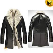Mens Fur Coats Cwmalls Montreal Men Wolf Fur Lined Leather Coat Cw855583 Custom Made Custom Made Men Wolf Fur L Mens Leather Coats Fur Coat Mens Fur Coat