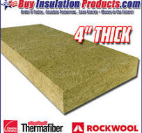 4" Thick 4# Mineral Wool Acoustical Board