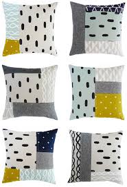 New Patchwork Pillows From Cotton Flax Patchwork Costura Bordado Cojines