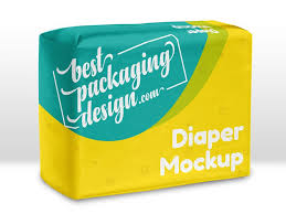 Diaper Packaging Bag Mockup In 2020 Bag Mockup Graphic Design Ads Packaging