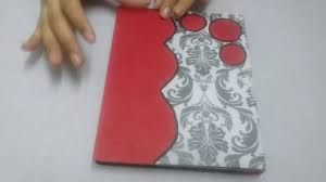 How To Decorate A Book Cover Youtube