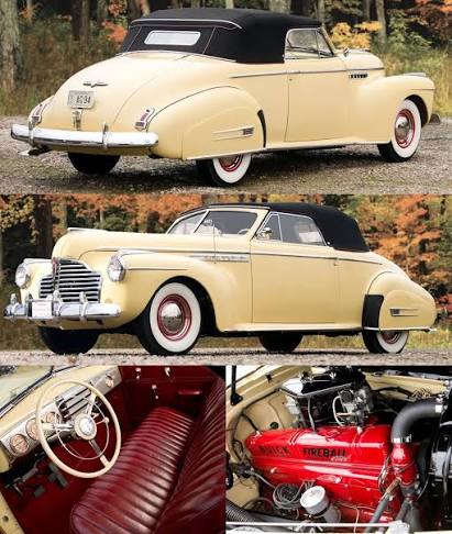 1941 Buick Roadmaster Convertible Coupe Buick's 1941 styling direction marked a decisive break from tradition. Exposed running boards, visible door hinges, and fender-mounted spare tires disappeared, replaced by concealed running boards and