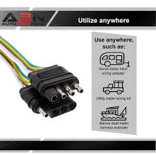 Occasionally, the wires will cross. Abn 1923 4 Way 4 Pin Plug 20 Gauge Trailer Light Wiring Harness Extension 20ft Walmart Com Walmart Com