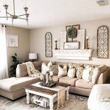Design ideas for a large contemporary open plan living room in london with white walls, medium hardwood flooring, a hanging fireplace, a metal fireplace surround and brown floors. 45 Beautiful Farmhouse Living Room Design And Decor Ideas 1 Related Modern Farmhouse Living Room Decor Farmhouse Decor Living Room Farm House Living Room