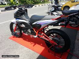 We at malaysian riders were lucky enough to be able to get a slot for modenas ace 115 media test ride session at mimc (malacca international motorsport circuit) track recently. Modenas Ace 115 Motard Concept 6 Arena Permotoran