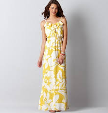 Hibiscus Print Maxi Dress Loft Flower Maxi Dress Yellow Floral Maxi Dress Printed Maxi Dress
