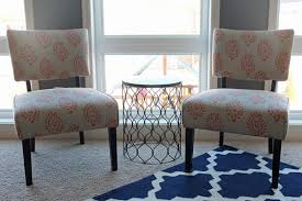 I have a new favorite piece of furniture! Diy Upholstered Slipper Chairs With Velvet Drapery