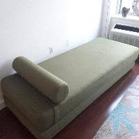 Cb2 is the modern arm of crate and barrel and besides having a brand new collaboration with the guys from the hillside, they also create some one of their pieces that i like is the cb2 lawndale leather daybed ($1800). Cb2 Lubi Green Sleeper Daybed Aptdeco