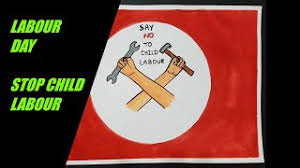 Good template for children labor day. How To Draw Labour Day Stop Child Labour Poster Drawing International Workers Day Poster 1 May Day Youtube