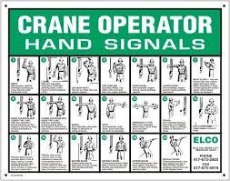 Crane Operator Hand Signals Hand Signals Construction
