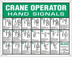 crane operator hand signals hand signals construction