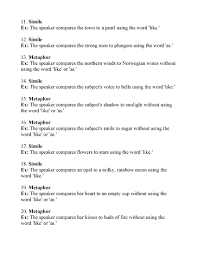We have a large collection of printable worksheets for students about teaching similes and metaphors. Simile And Metaphor Worksheet 1 Answers