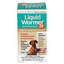 We accidentally gave her two tablespoons instead of the two teaspoons dosage for her ten pounds. Durvet Liquid Dog Wormer 2x 2 Oz Qc Supply