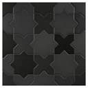 Star X Cross Tile | Black X Sixteen - Matte | True Tile Made in ...