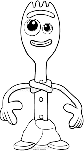 Dibujo De Forky De Toy Story 4 Para Imprimir Y Colorear Toy Story Para Colorear Dibujos Toy Story Dibujos Para Colorear Disney